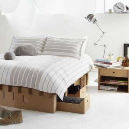 bedroom furniture, bed, night table