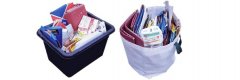 Cardboard collection containers - box and bag