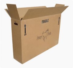 corrugated shipping box, cardboard shipping carton