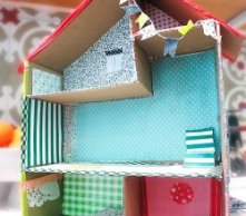 DIY Cardboard Dollhouses Made By Kids