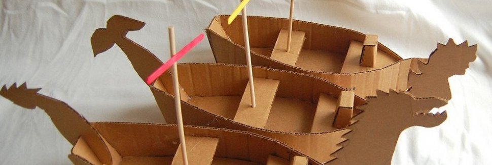 Crafts with cardboard boxes